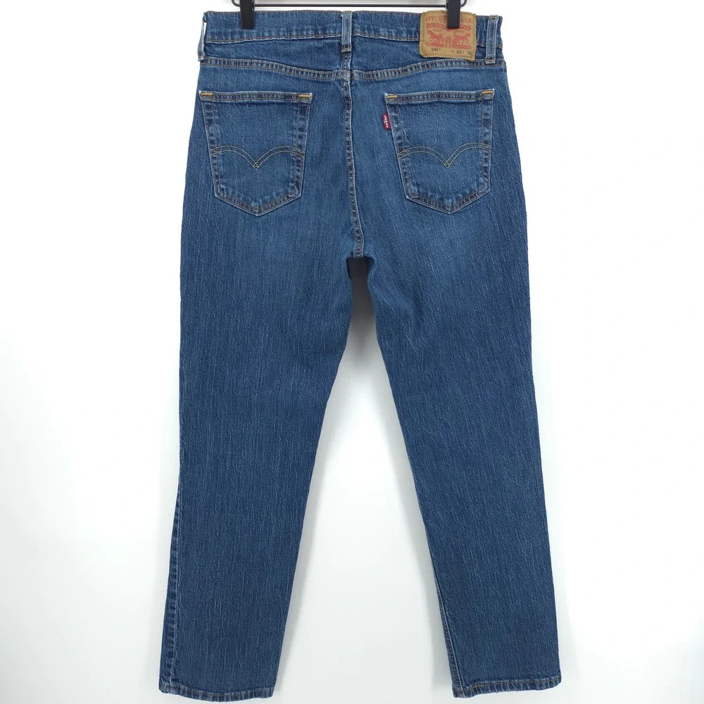 Levi's Mens Jeans 541 Athletic Taper‎ 32x30 Medium Wash Blue Denim